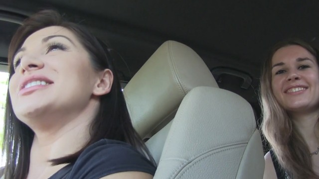 Hot hitchhiking babes fuck for cash part 1